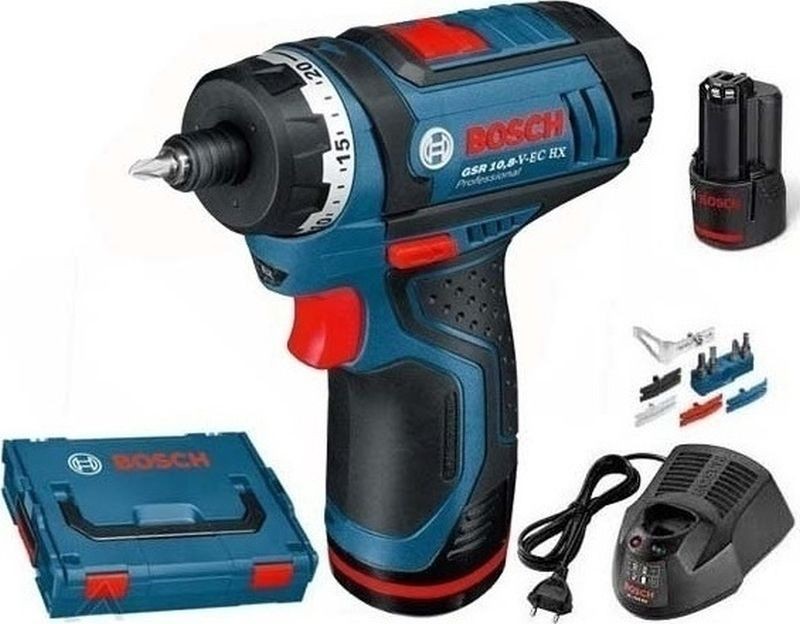 BOSCH GSR 12V 20 HX Professional Akku Bohrschrauber 2x3 0 Ah 06019D4105