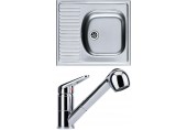 Franke SET N6 Edelstahlspüle ETN 611-58 + Küchenarmatur FC 9547.031