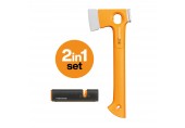Fiskars X-series X13 Lightweight Axe + Messer- & Axtschärfer Xsharp 1075437