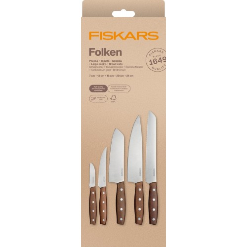 Fiskars Folken Satz mit 5 Messern 1075688 Fiskars Folken Satz mit 5 Messern 1075688