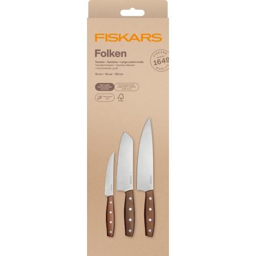 Fiskars Folken 3er-Set Messer 1075689 Fiskars Folken 3er-Set Messer 1075689
