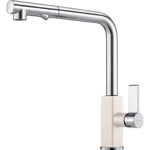 Franke Maris Auszugsbrause, Küchenarmatur, Chrom/Magnolia 115.0392.359