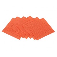 BANQUET 6 St. Glasunterlagen 10x10 cm Culinaria Orange 12CGCS0001