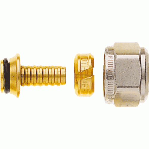 HEIMEIER Klemmringverschraubung, 18 × 2, Außengewinde, für Kunststoffrohre, 1311-18.351 HEIMEIER Klemmringverschraubung, 18 × 2, Außengewinde, für Kunststoffrohre, 1311-18.351