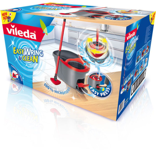 B WARE - VILEDA EasyWring & Clean Wischmop Set mit EasyWring Schleuder 133649
