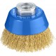 BOSCH PRO Metal clean Topfbürste, 70 x 0,30 mm, Gewinde, vermessingt 1608614020