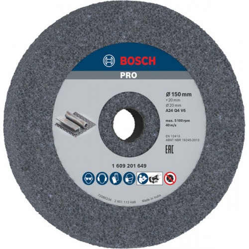 BOSCH PRO Metal Schleifscheibe, 150 x 20 x 20 mm, G24 1609201649