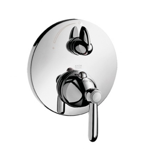 Hansgrohe AXOR CARLTONThermostat Unterputz mit Ab-/Umstellventil 17720090 chrom/gold-optik