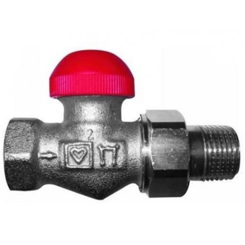 HERZ TS-90-V-Thermostatventil Durchgangsform 3/4", M 28 x 1,5 rote Blende 1772369