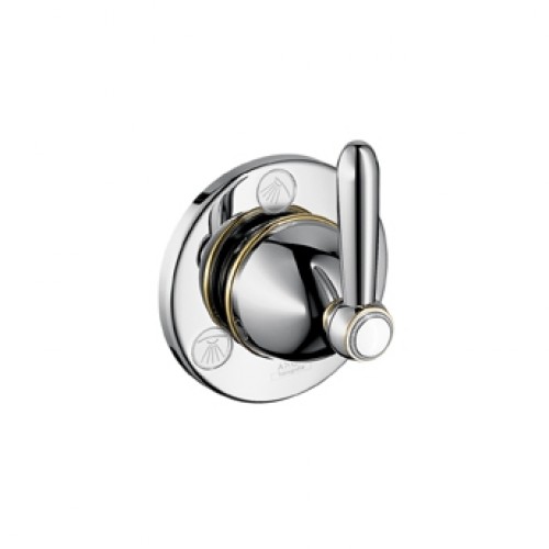 Hansgrohe Trio/Quattro Absperr- und Umstellventil Unterputz mit Hebelgriff 17920000 chrom