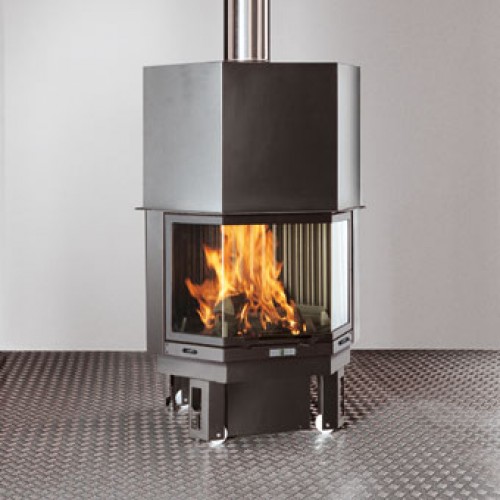 EDILKAMIN STATUS N Kamineinsatz luftgeführt, ohne Gebläse 220570