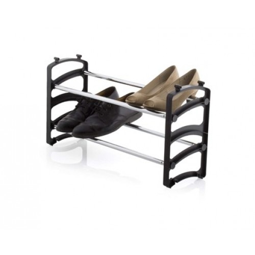 Schuhregal schwarz - 2 Regale 22GC2381W