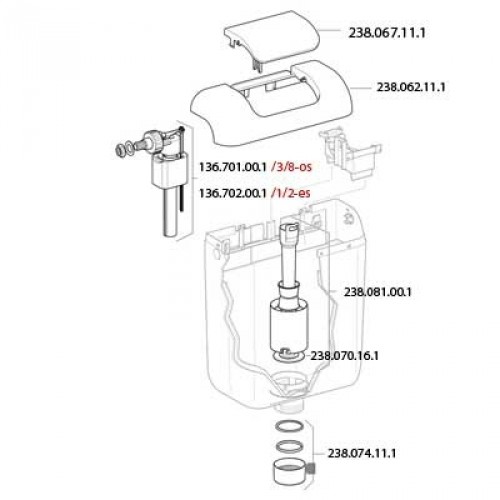 GEBERIT AP113 Spülkastenabdeckung, weiß 238.062.11.1 GEBERIT AP113 Spülkastenabdeckung, weiß 238.062.11.1