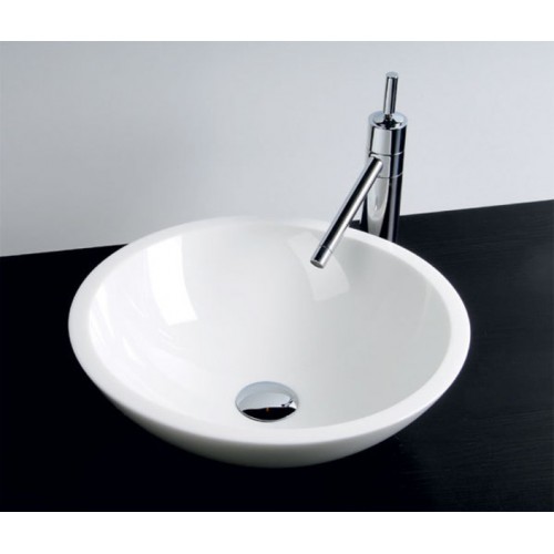 SAPHO BEAUTY 2501-02 FENIX Waschbecken aus Glas, weiß