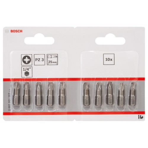 BOSCH Extra Hard-Schrauberbits PZ 3, 25 mm 2607001563