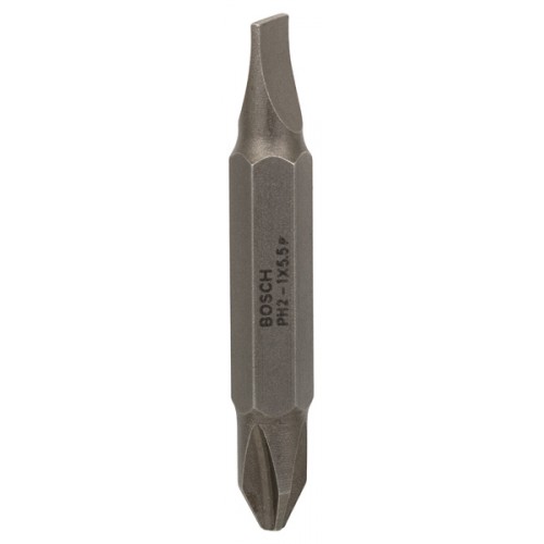 BOSCH Extra Hart-Schrauberbit mit Doppelklinge S 1,0x5,5; PH2; 45 mm 2607001738