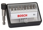 BOSCH 8+1-teilig Schrauberbit-Set Robust Line, S Extra-Hart 2607002560