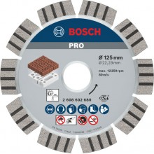 BOSCH Diamanttrennscheibe Best for Abrasive, 125 x 22,23 x 2,2 x 12mm 2608602680