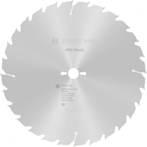 BOSCH PRO Wood Kreissägeblatt, 400 x 3,2 x 30 mm, T28 2608640703