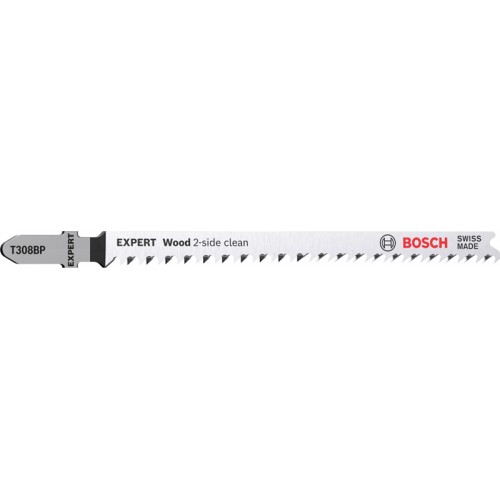BOSCH EXPERT ‘Wood 2-side clean’ T 308 BP Stichsägeblatt, 3 Stück 2608900557