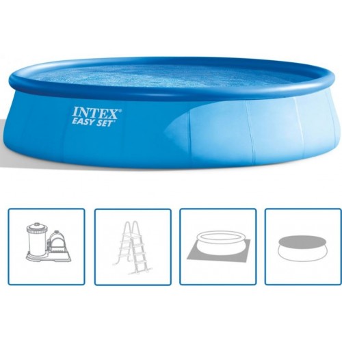 INTEX Easy Set Pool Schwimmbecken 549 x 122 cm mit kartuschenfilteranlage 26176GN