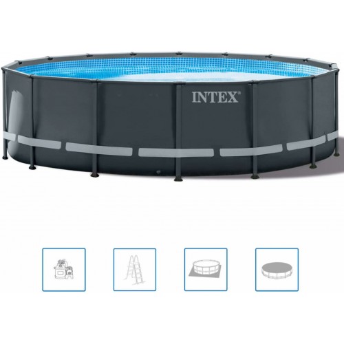 INTEX ULTRA XTR FRAME POOLS SET Schwimmbad 549 x 132 cm mit sandfilteranlage 26330GN