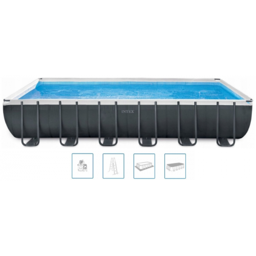 INTEX ULTRA XTR RECTANGULAR FRAME POOLS SET Schwimmbad 732 x 366 x 132 cm 26368