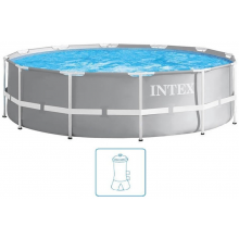 INTEX PRISM FRAME POOLS Schwimmbecken 366 x 76 cm filterpumpe 26712NP