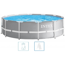 INTEX Prism Frame Pools Schwimmbecken 366 x 99 cm mit filteranlage 26716GN