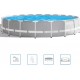 INTEX PRISM FRAME POOLS SET Schwimmbad 610 x 132 cm mit kartuschenfilterpumpe 26756NP