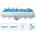 INTEX Frame Pool Ultra Quadra 732 x 366 x 132 cm, 28362NP