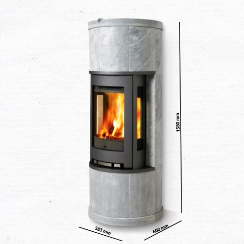 Jotul FS 162 Kamin-Umbau mit Kamineinsatz F 370 CB, 30023233+30023252