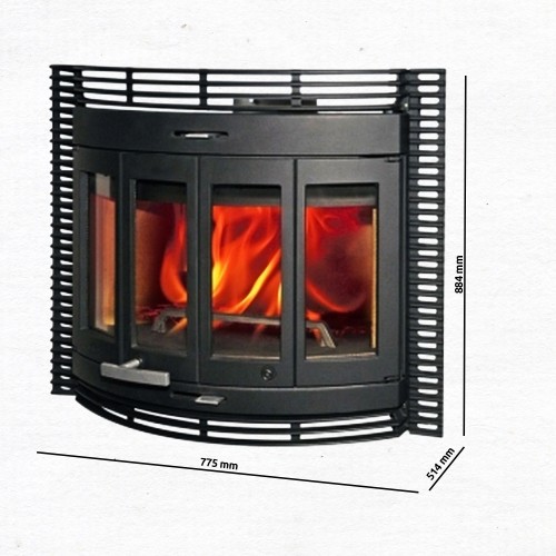 Jotul C 400 CB HARMONY Kamineinsatz, Schwarzer Lack 341327