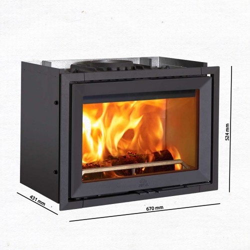 Jotul I 520 CB F Kamineinsatz Glas vorne, Schwarzer Lack 3004474