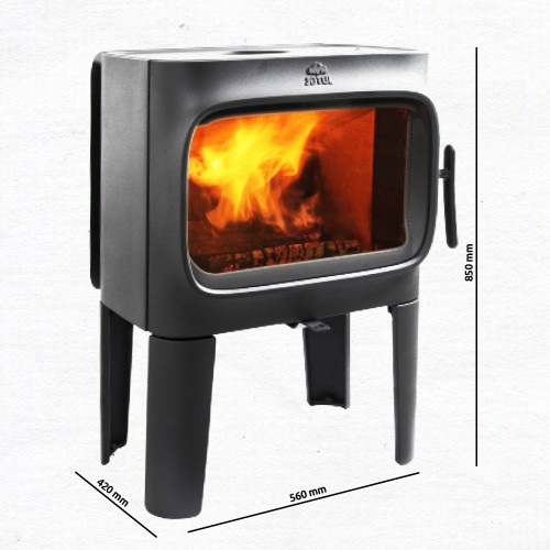Jotul F 305 CB LL Kaminofen, lange Beine, Schwarzer Lack 30044996