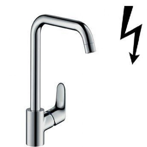 Hansgrohe Focus Einhebel-Küchenarmatur, DN15 für Niederdruck, edelstahl-optik 31822800