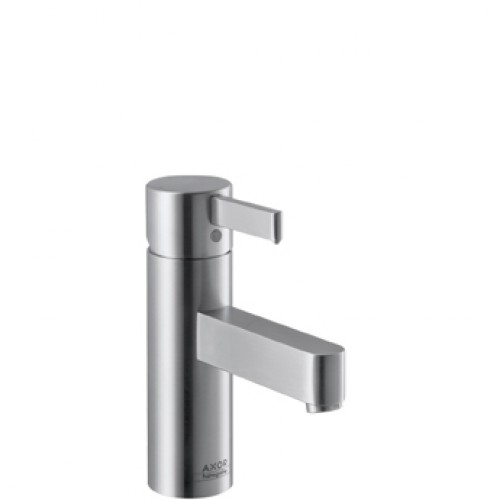 Hansgroher Axor Steel Einhebel-Waschtischmische Edelstahl, mit Ablaufgarnitur 35002800