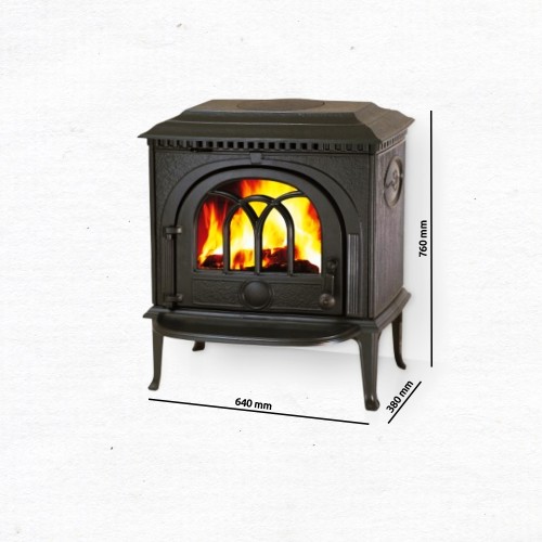 Jotul F 8 TD Kaminofen, Schwarzer Lack, 350153