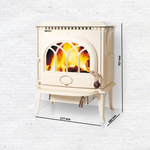 Jotul F 3 CB Kaminofen, Elfenbein Emaille 350331