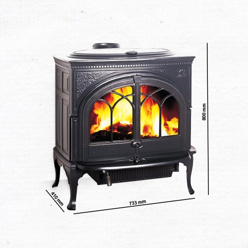 Jotul F 600 CB Kaminofen, Blauschwarze Emaille, 350776