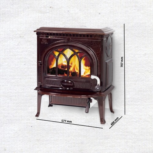 Jotul 3 CB Kaminofen, Braun Majolica, 351108