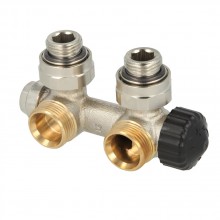 HEIMEIER Thermostat-Ventilunterteil Multilux mit Zweipunktanschluss Eckform 3851-02.000