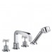 Hansgrohe Axor Citterio 4-Loch Fliesenrandarmatur mit Kreuzgriffen 39453000