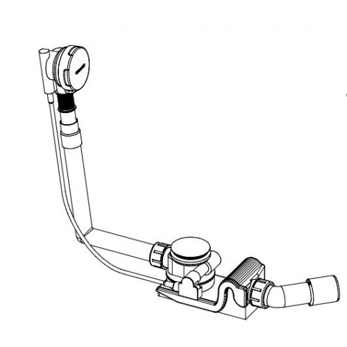 Kaldewei Comfort-Level Ab- und Überlaufgarnitur für Centro Duo & Ellipso Duo 687670030001