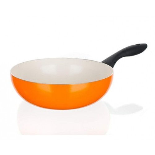 BANQUET Wok Pfanne 24 cm orange Ceramia Natura Arancia 40JC24WCCOR