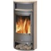 ABX POLAR 4654-6-II Holz-Kaminofen, schwarzes Blech+Sandstein 4654-6PC