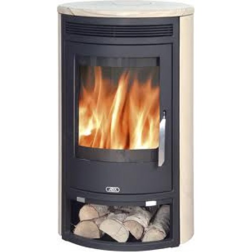 ABX ARKTIS 4655-4-II Holz-Kaminofen, schwarz - Sandstein 4655-4P