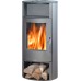 ABX ISLAND Holz-Kaminofen, schwarz+Sandstein 4672-5P