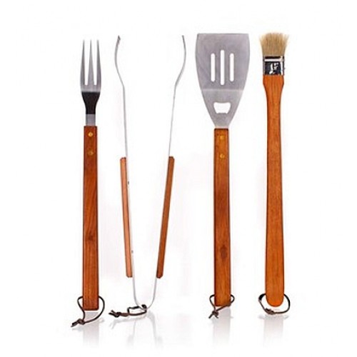 HAPPY GREEN BBQ-Set 4-teilig aus Holz 5012065