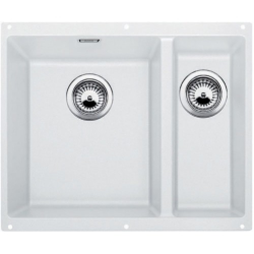 BLANCO SUBLINE 340/160-U Silgranit weiss 513790